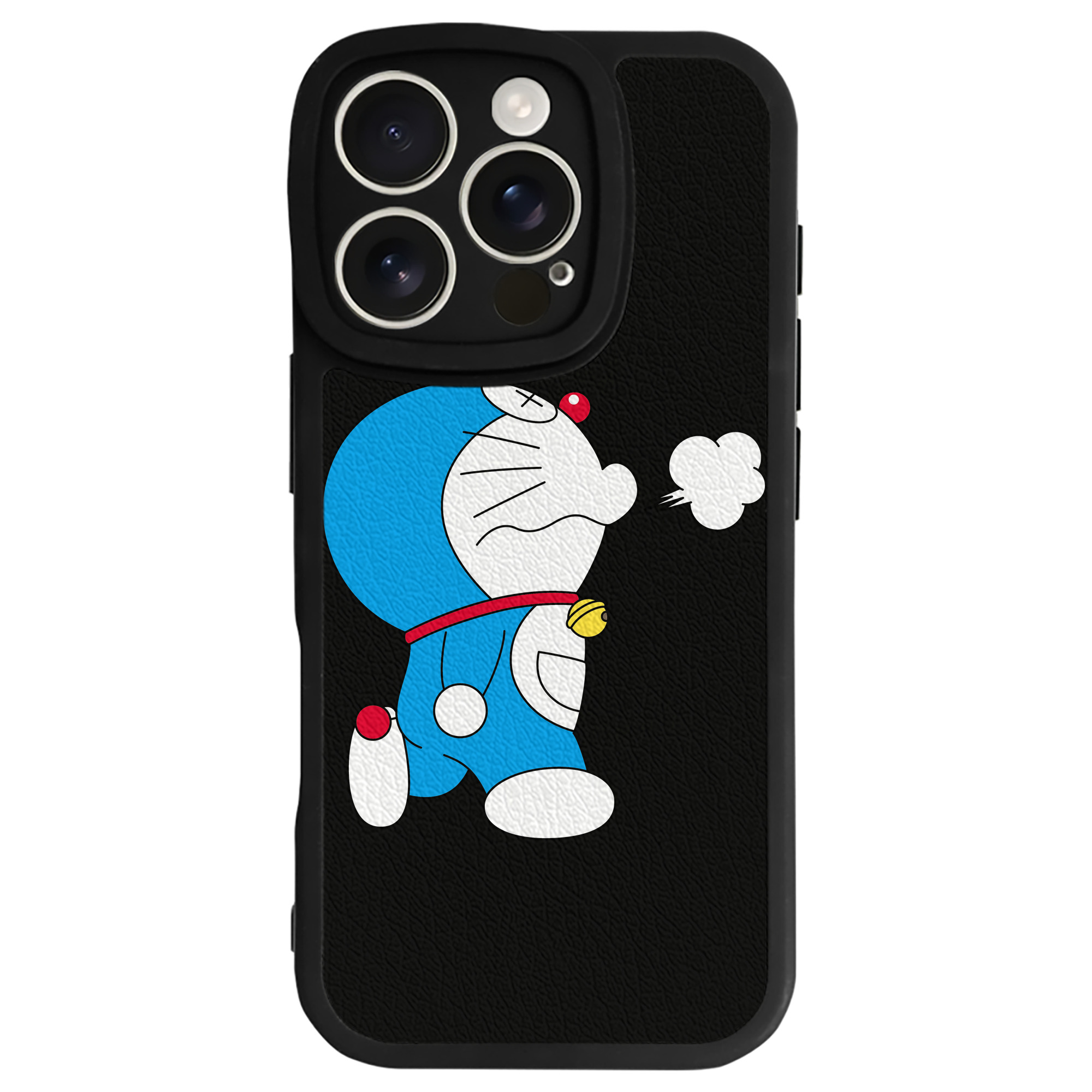 （画像用） ドラえもん Doraemon 【iPhone 16シリーズ対応】シリコンスマホケース（レザー調） 材質：シリコン